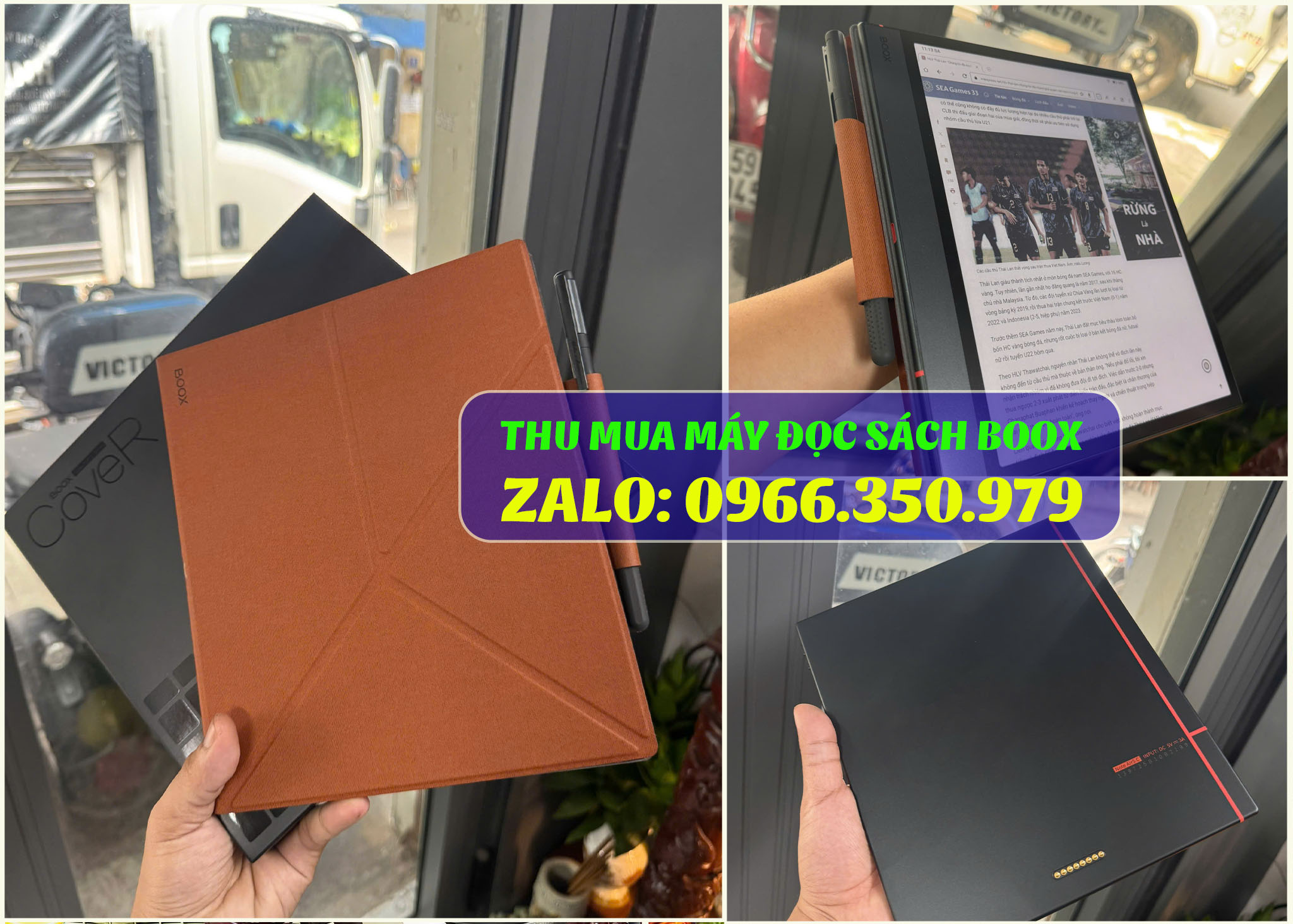 Thu mua máy đọc sách Boox note