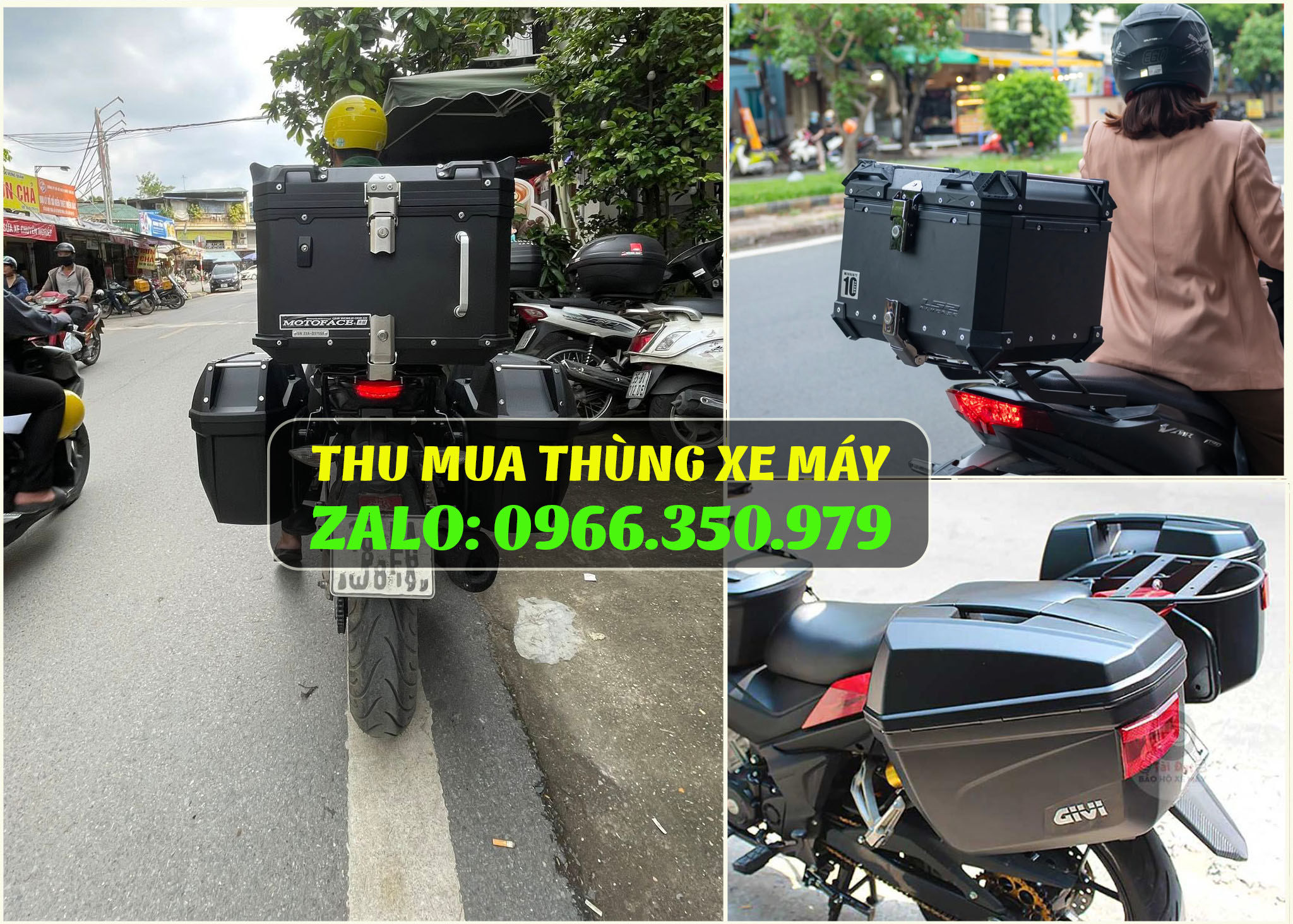 Thu mua thùng xe máy cũ