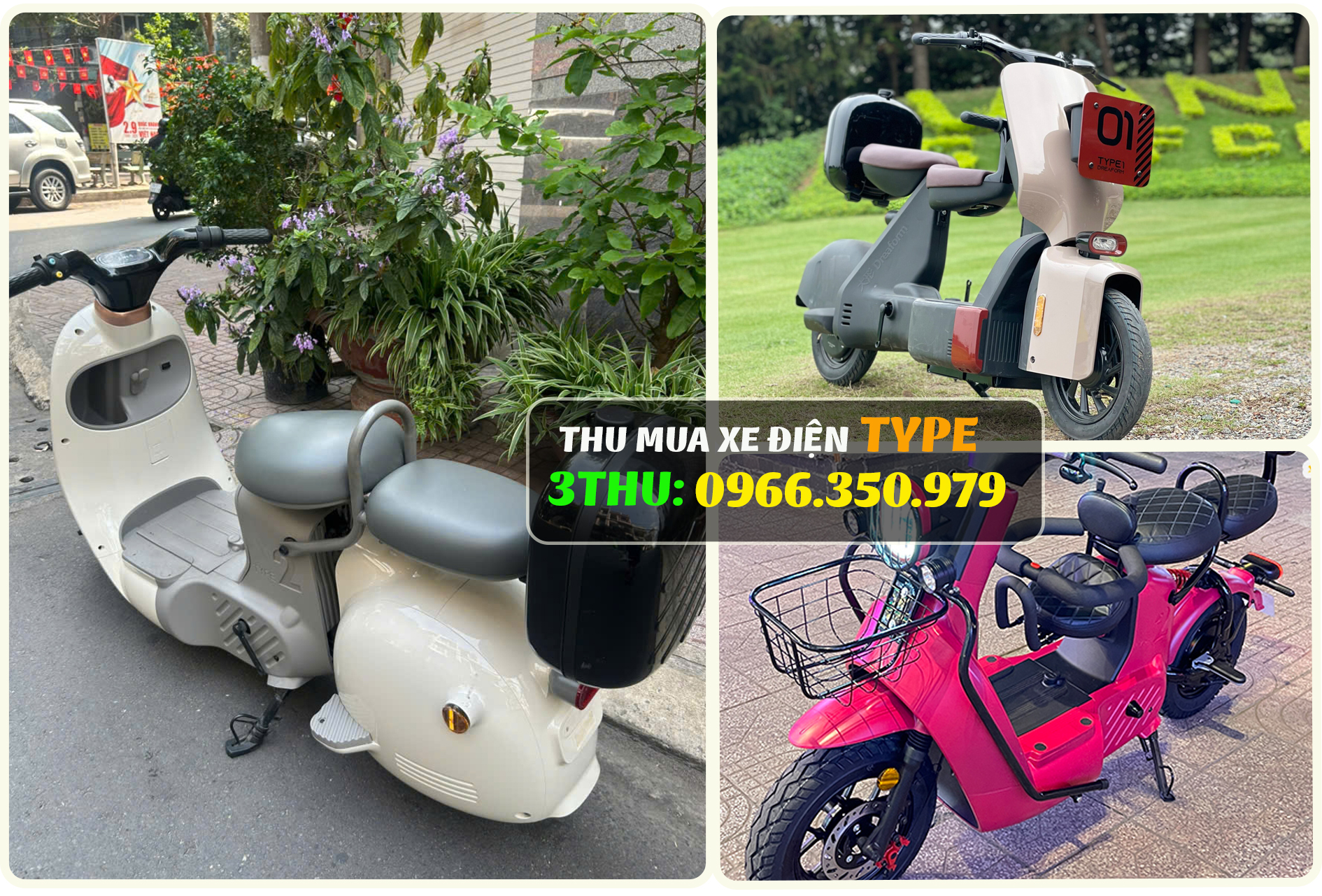 Thu mua xe điện Type 1, type 2, type 3