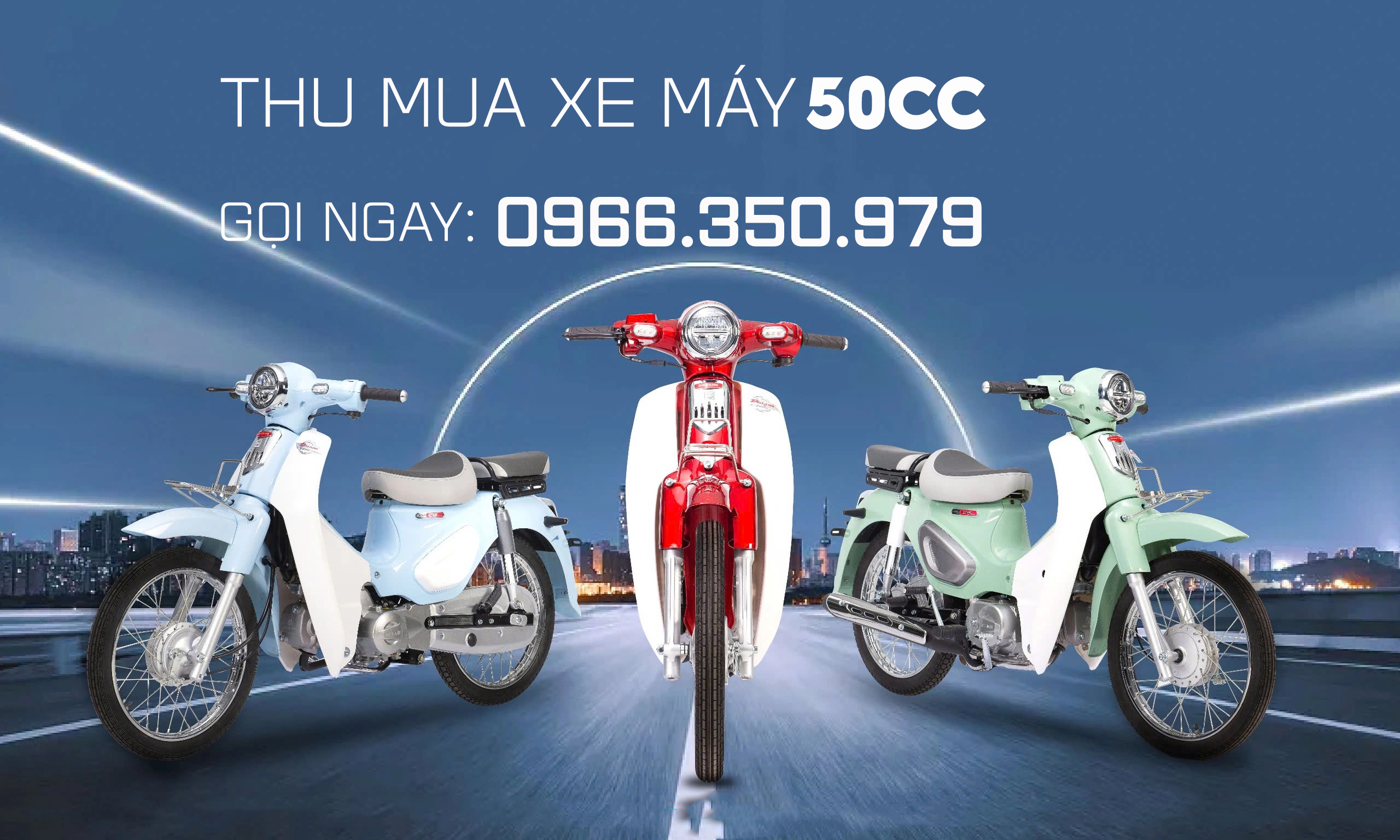 Thu mua xe máy 50cc thu tất cả các hãng Sym, Detech, Kymco, Honda, Yamaha,