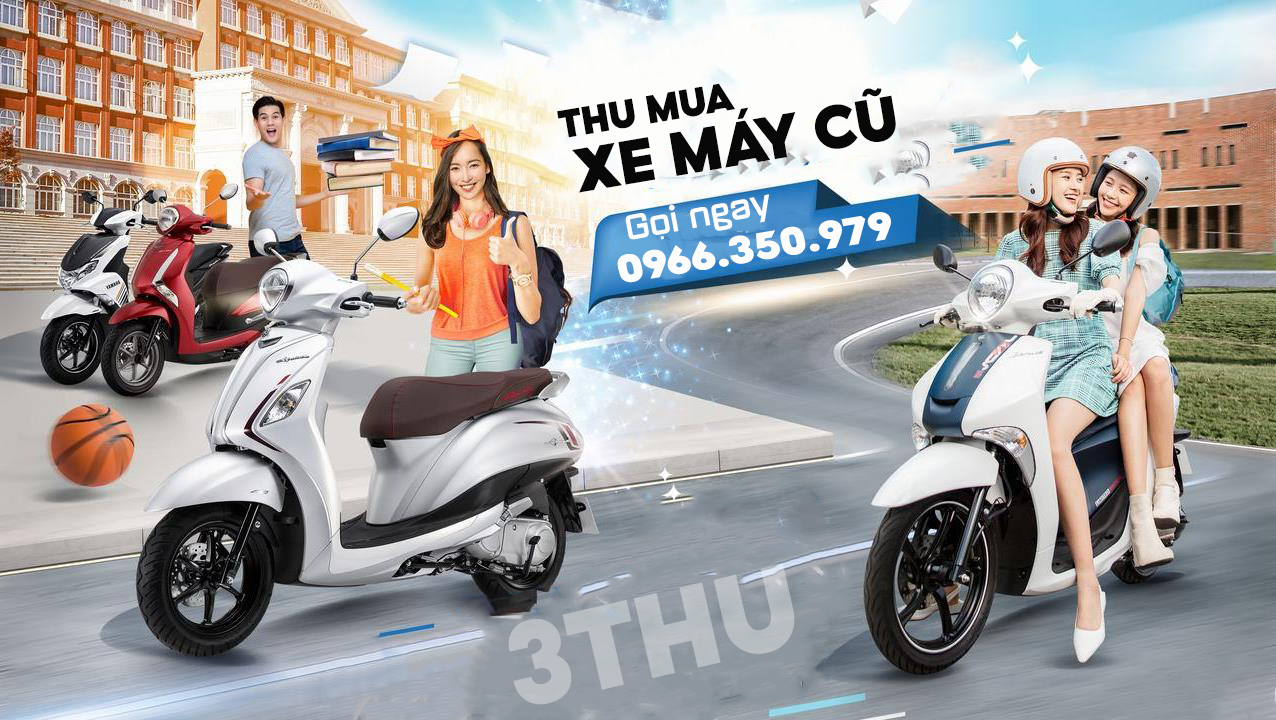 Thu mua xe máy cũ hỏng ở HCM, thu mua xe các hãng Honda, Yamaha, SYM, Piaggio