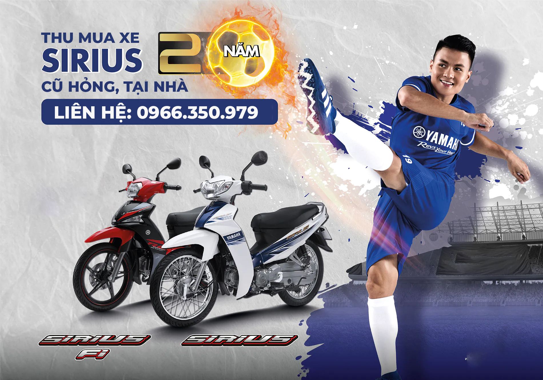 Mua bán xe máy Sirius cũ giá cao, thu tại nhà